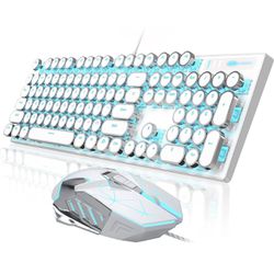 Typewriter Keyboard and Mouse Combo