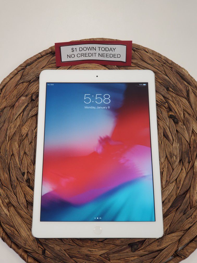 Apple IPad Air 1 Tablet Pay $1 DOWN AVAILABLE - NO CREDIT NEEDED