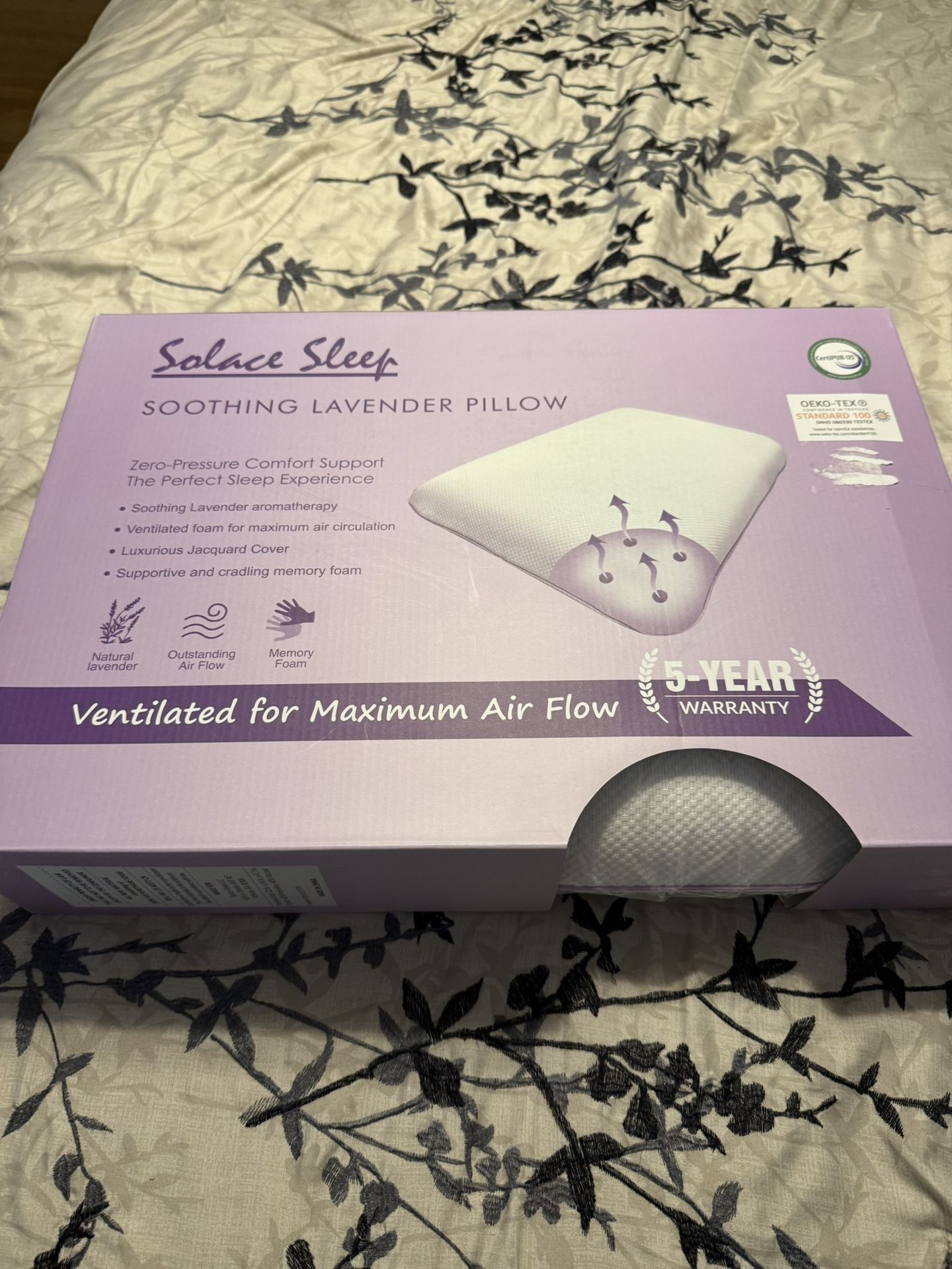 Solace Sleep Soothing Lavender Pillow
