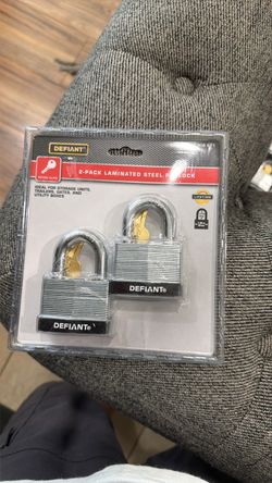 Defiant 2-Pack Laminated Steel Padlock