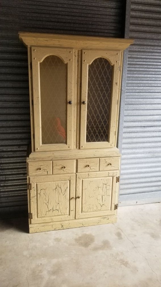 Antique china cabinet/ hutch