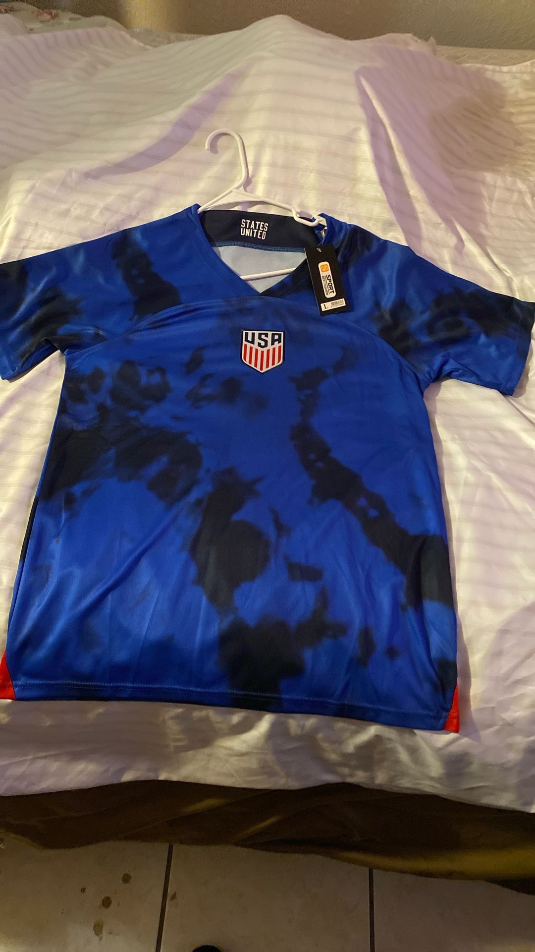 USA Pulisic Soccer Jersey Size Large New