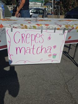 Crepes Matcha at LaPulga FleaMarket in La Puente