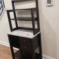Storage Bar Cabinet with Drawers, Wine Rack for Kitchen, Dining Room,