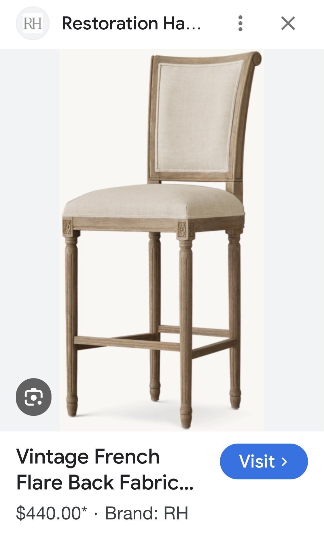 RH Vintage Bar Stools