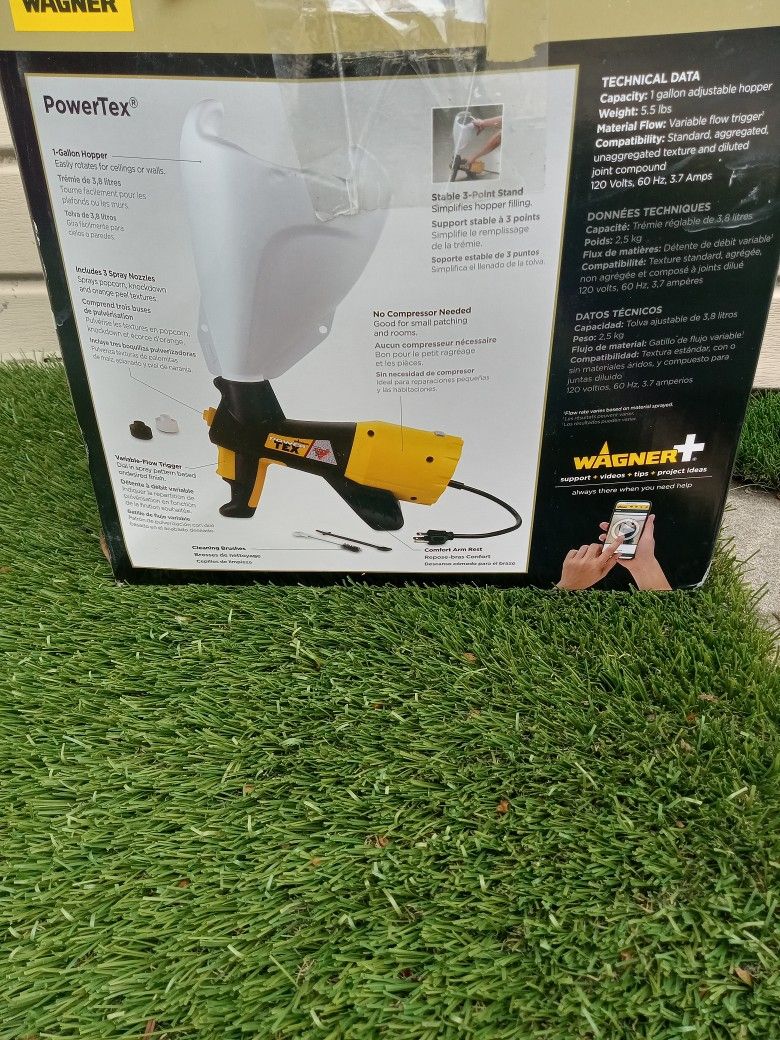 WAGNER 0520100 POWER TEX TEXTURE SPRAYER CORDED ELECTRIC 