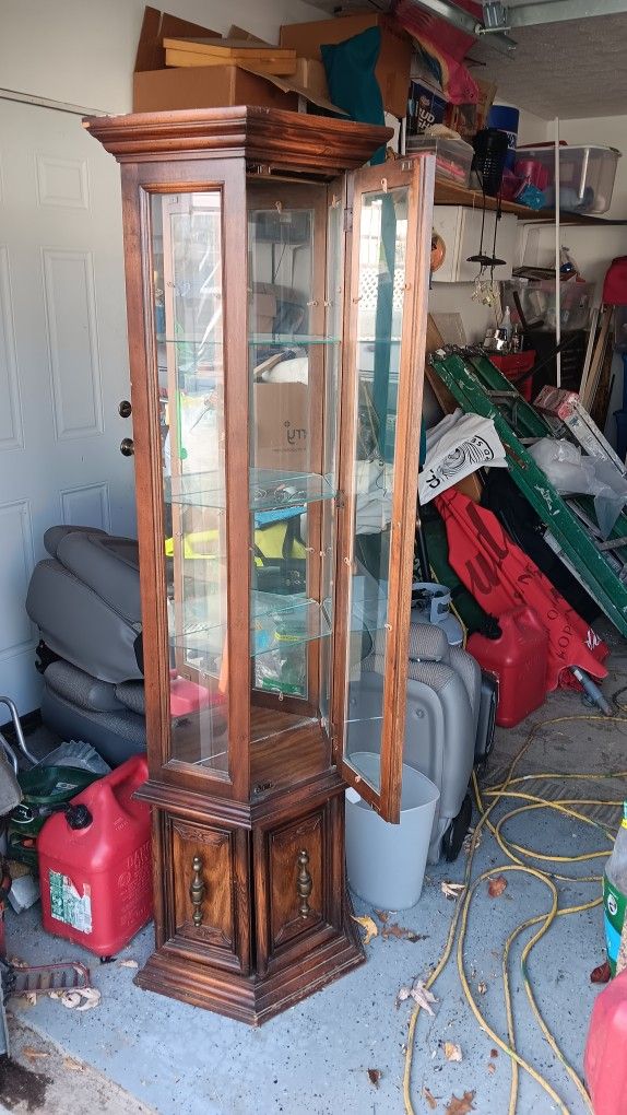 Corner Glass Cabinet 
