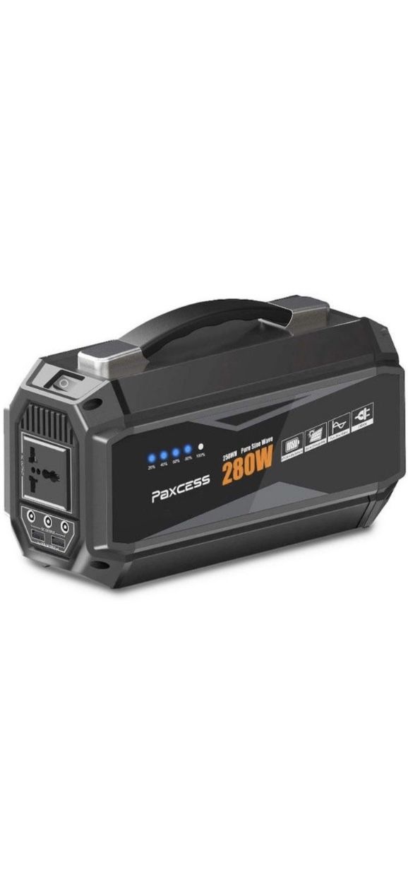 Brand new PAXCESS 280W/67500mAh Portable Generator with 110V AC Pure Sine Wave