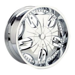 GAZARIO 24 INCH CHROME RIMS UNIVERSAL