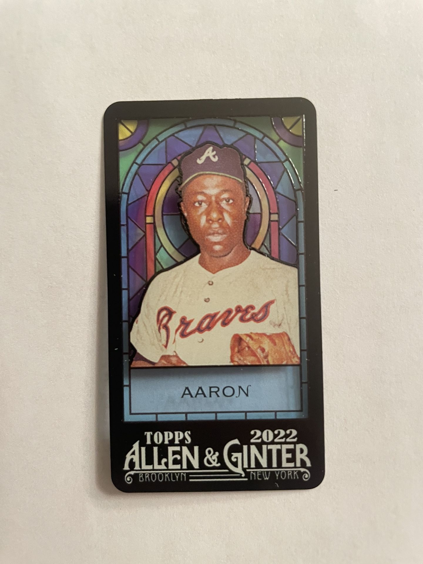 2022 Allen & Ginter #BS-17 Hank Aaron Milwaukee Braves Banner