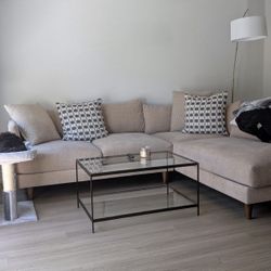 Living Spaces Adeline sectional Only 2 Years Old