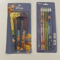 New Vintage Winnie The Pooh Pens & Pencils 