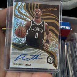 Dariq Whitehead Auto Revolution Basketball Card 🔥