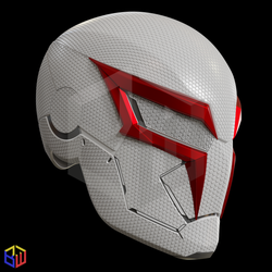 2099 Spiderman Helmet 3D printed
