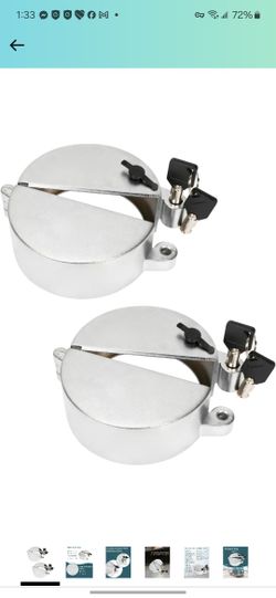 2 PCS Upgrade Semi Truck Locking Fuel Cap Cover, Compatible with Freightliner, Sterling and Western Star Class 8 Trucks