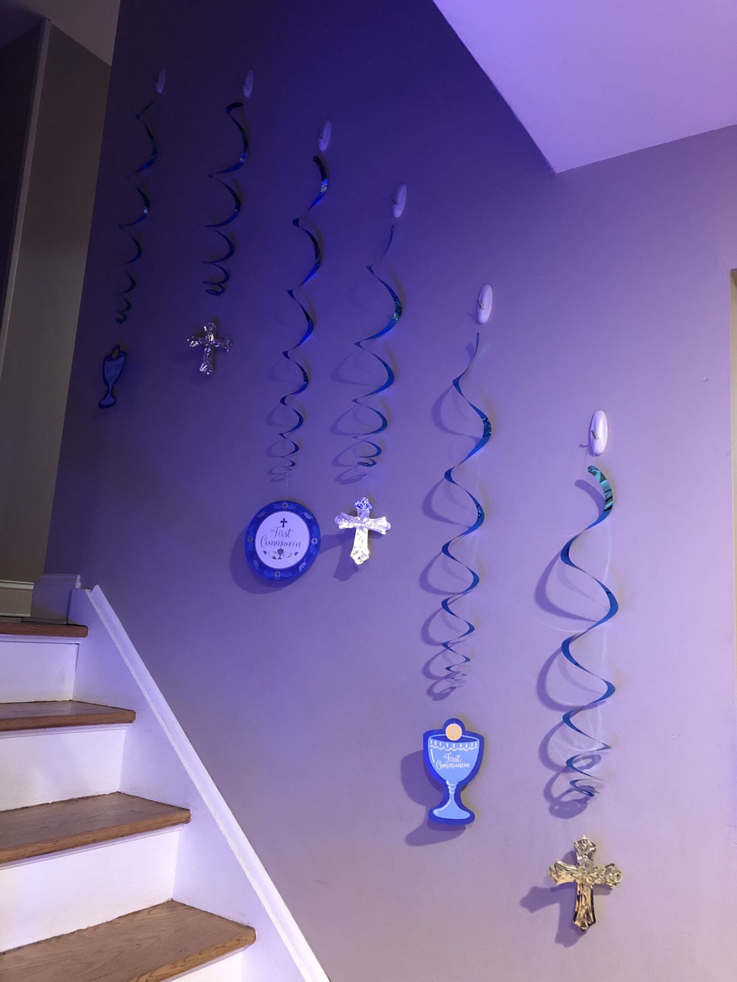 First Communion Decorations - Blue