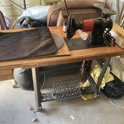 Antique SINGER Sewing Table