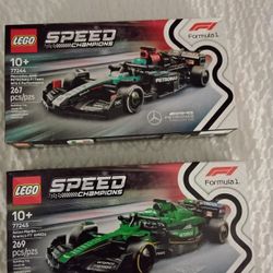 LEGO Speed Champions : Aston Martin Aramco F1 AMR24 77245 & Mercedes-AMG Petronas F1 77244 (2 set Bundle )