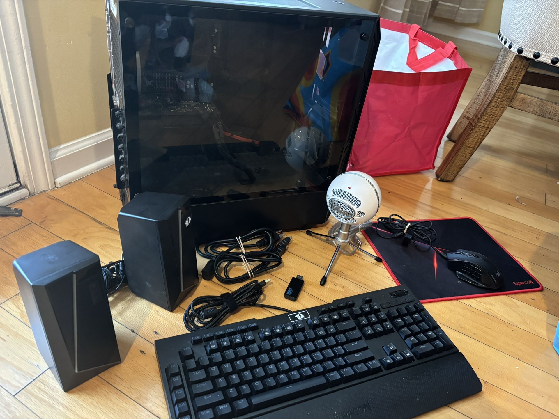 CyberPower PC Gaming Setup w/ Red Dragon Accessories 
