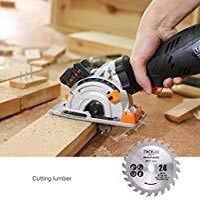 Tacklife CSK77AC Mini Circular Saw with Laser 6 Blades Circular Saw 5.8A 705W Cutting Wood/Plastic/Metal/Tile/Masonry/Flooring