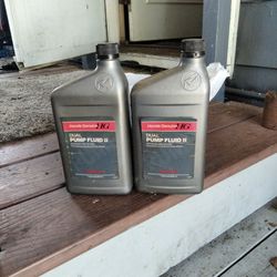 1 And 3/4 Quarts Of Honda Duel Pump Fluid
