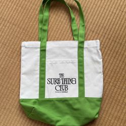 Topgolf Golf Sure Thing Club Promo Tote Merch Bag Canvas Shopper Grocery Trader Joes