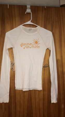 Kid’s size small Abercrombie cream thermal looking thin Sunshine shirt