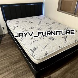 New Queen Bed Frame With Mattress 