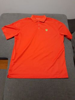 Nike Golf Dri-Fit Men's Orange Short Sleeve Polo Shirt Size XL 269998-815