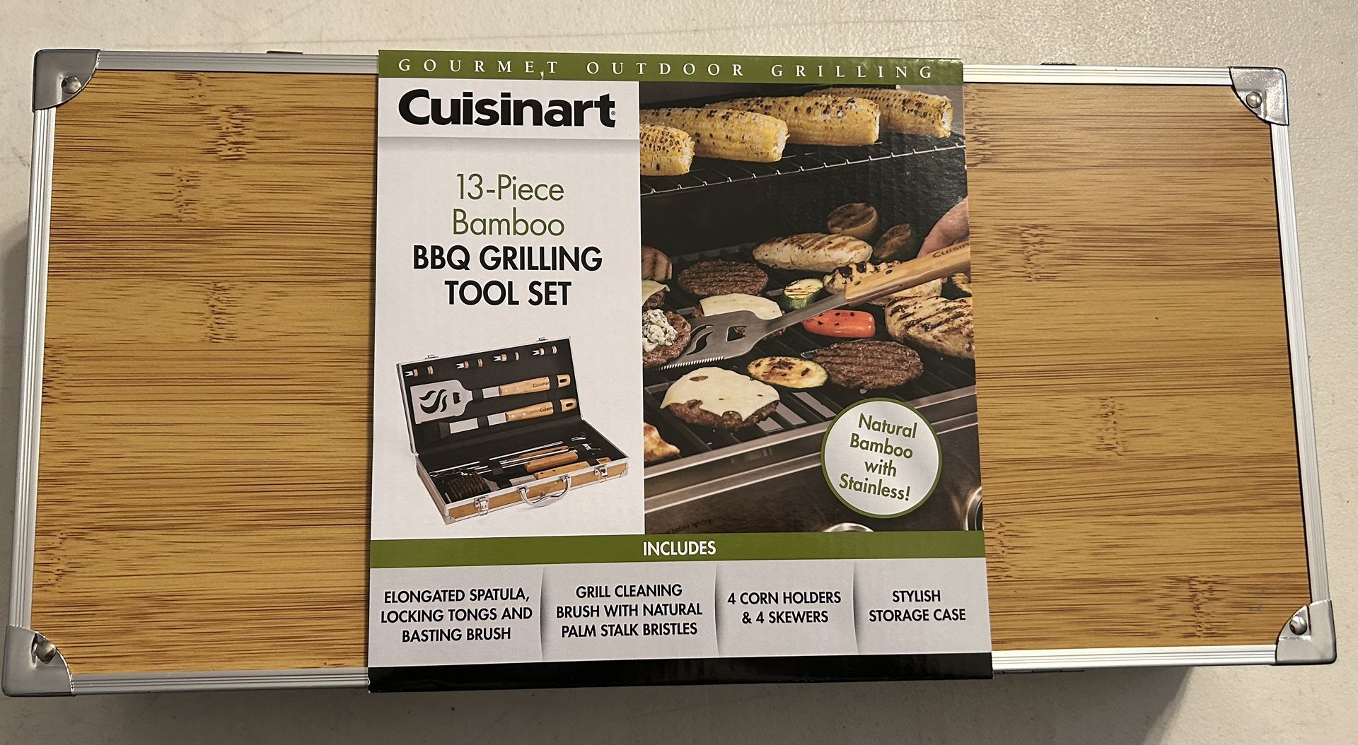 (NEW) Cuisinart BBQ Grilling Set W/ Storage Case