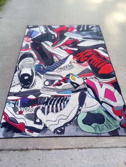 Air Jordan Shoes Collection Rug