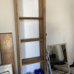 Antique Rustic Wood Cabinet.
