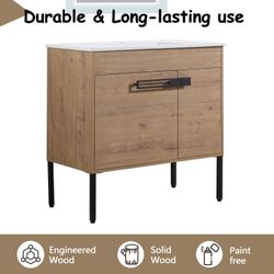 36 Inch Bathroom Vanity With Sink, Freestanding Bathroom Vanity