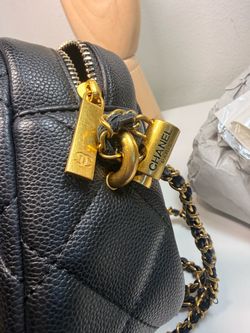 Black Quilted Leather Crossbody Bag
