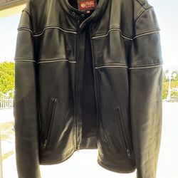 Wilsons Leather Motorcycle Jacket XXL