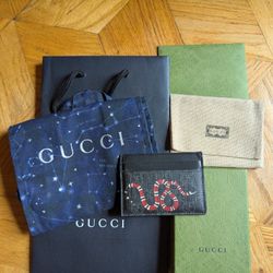 Gucci King Snake Card Holder