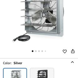 24 Inch Shutter Exhaust Fan, Ven Fan with Power Cord & Variable Speed Controller
(Shutters are lose)