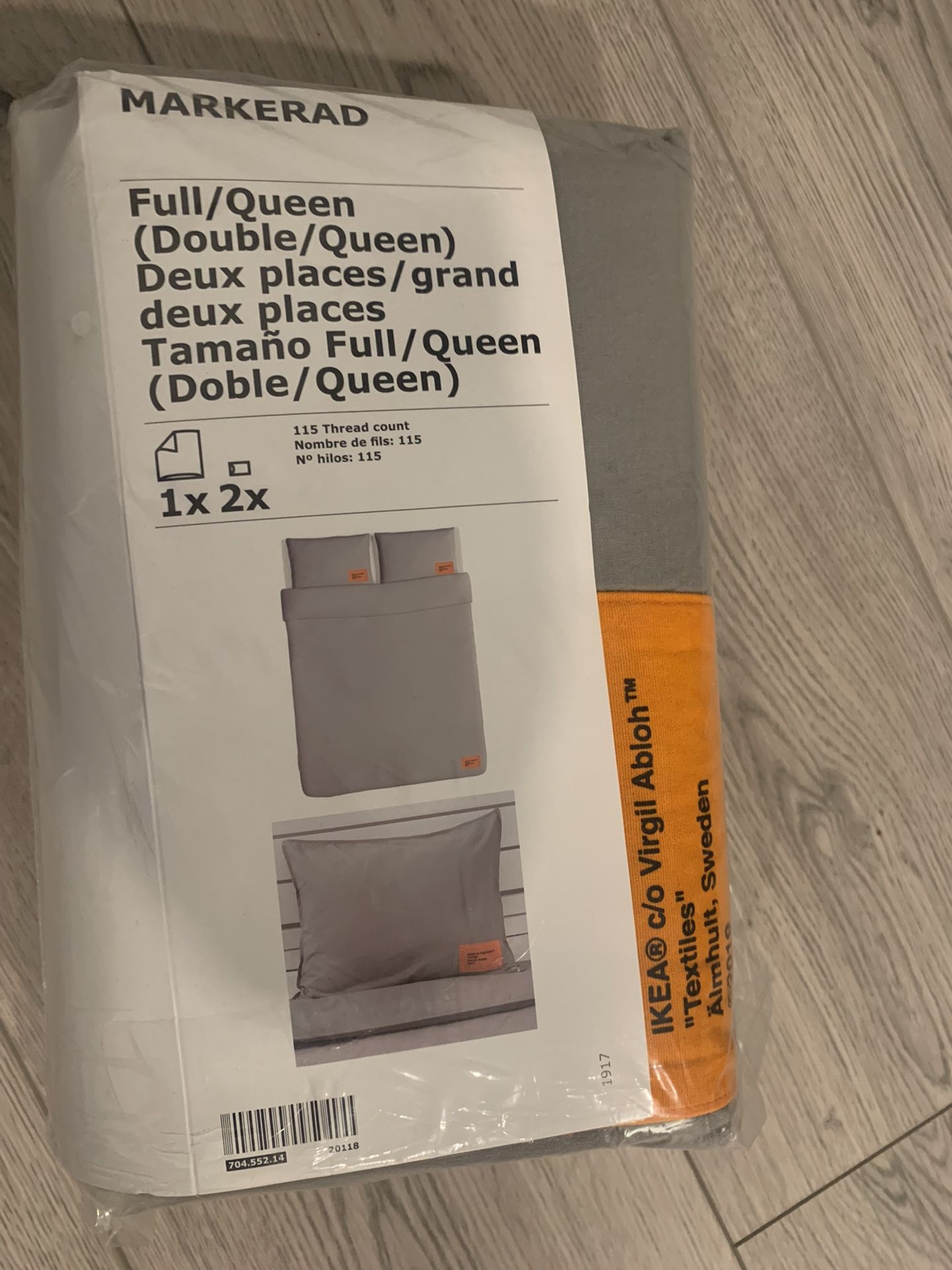 Virgil Abloh x IKEA MARKERAD Duvet Cover and 2 Pillowcases (Full/Queen) for  Sale in Chicago, IL - OfferUp