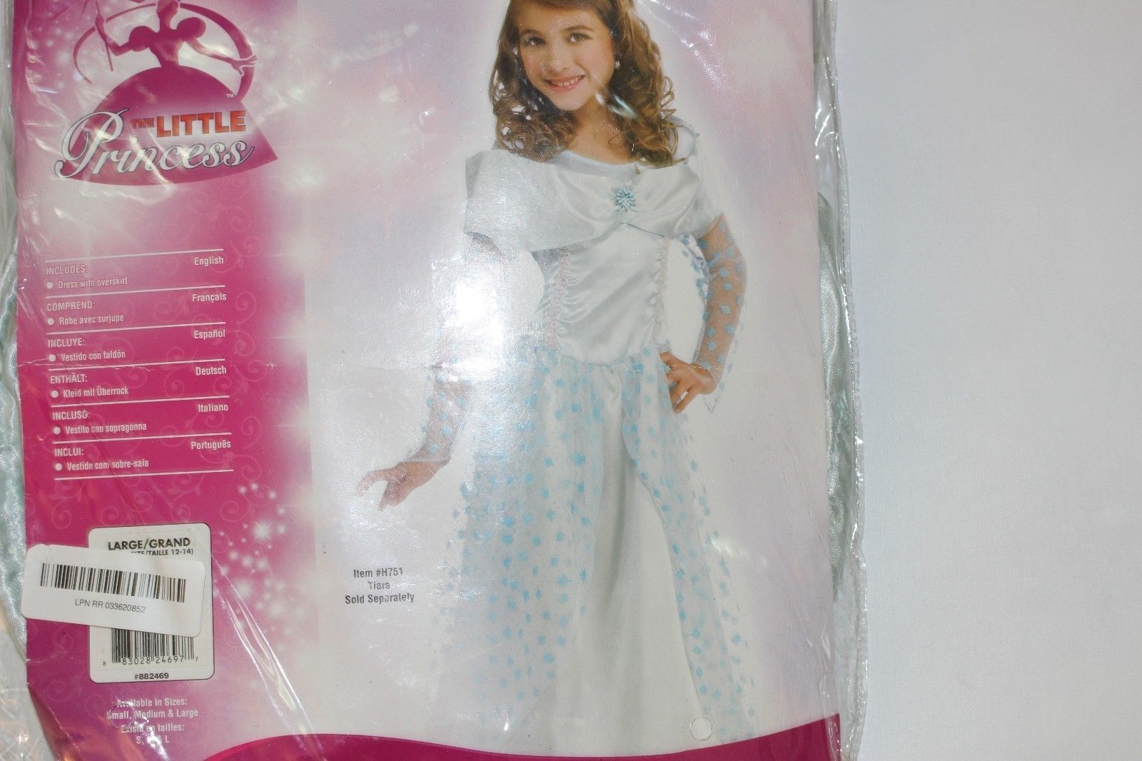 Child Blue Star Princess Halloween Costume Rubies 882469 Large