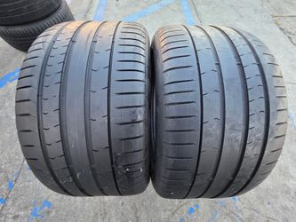 2 USED TIRES PIRELLI RFT 315/35/20