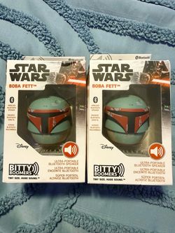Star Wars Boba Fett Bitty Boomers Bluetooth Speaker x2