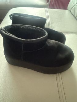 Black winter boots - kids