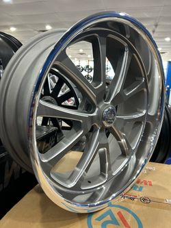 ARENA RESTO R101 22x8.5/10.5 offset 1mm MILLED GUNMETAL DIAMOND CUT LIP $350 each