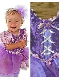 Genuine Licensed Disney Rapunzel Infant Baby Costume dress 3-6M