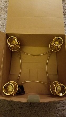 Beautiful New Real Brass Candleholders