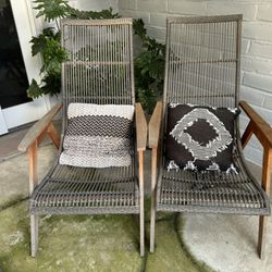 2 Outdoor Teakwood Chairs 