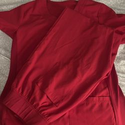 Red Angie Scrubs 