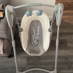 Baby Swing+ Bath Tub + Boppy Pillow+wipe Warmer