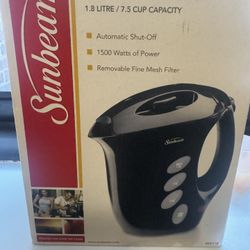 Brand New In Box Sunbeam Electric Kettle 