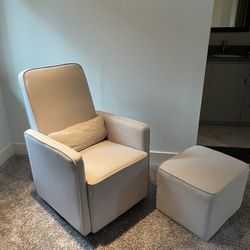 Davinchi Glider And Ottoman- Cream 